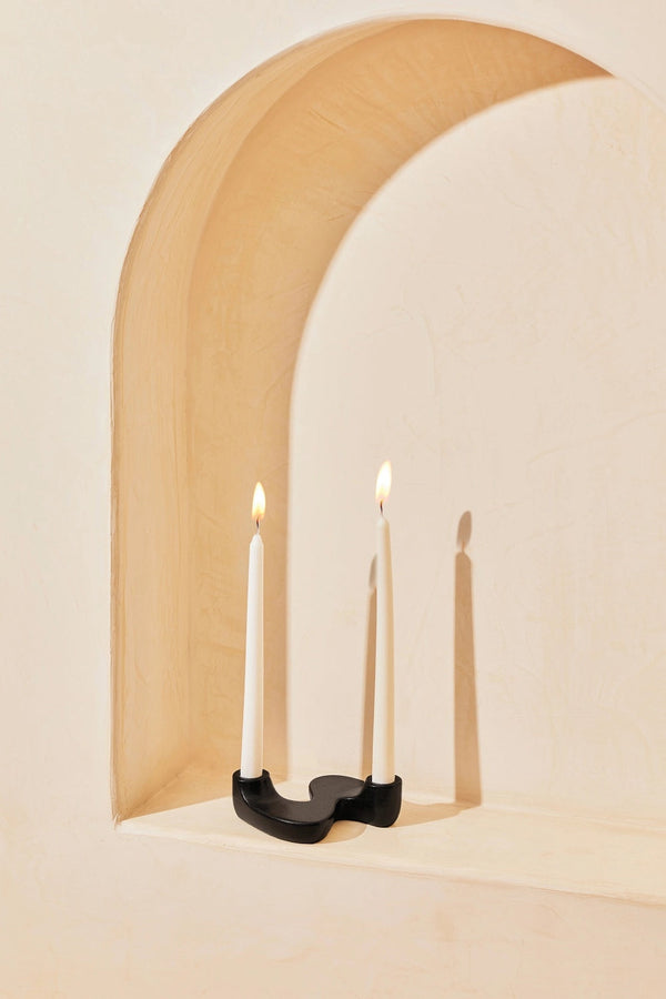 "S" Style Nordic Concrete Candle Holder-Casa Amarosa-lobo nosara
