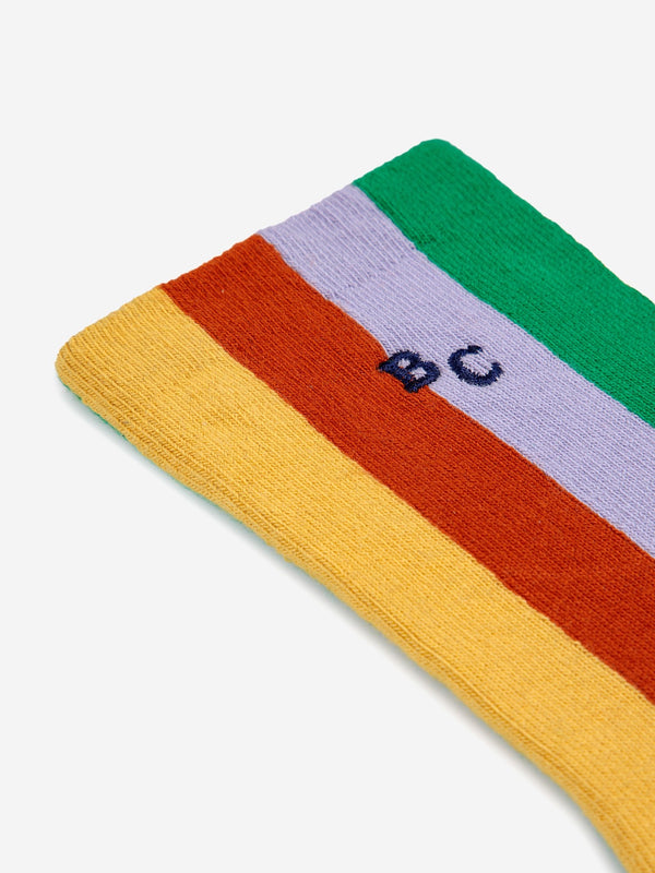 Color Stripes Long Socks-Bobo Choses-lobo nosara