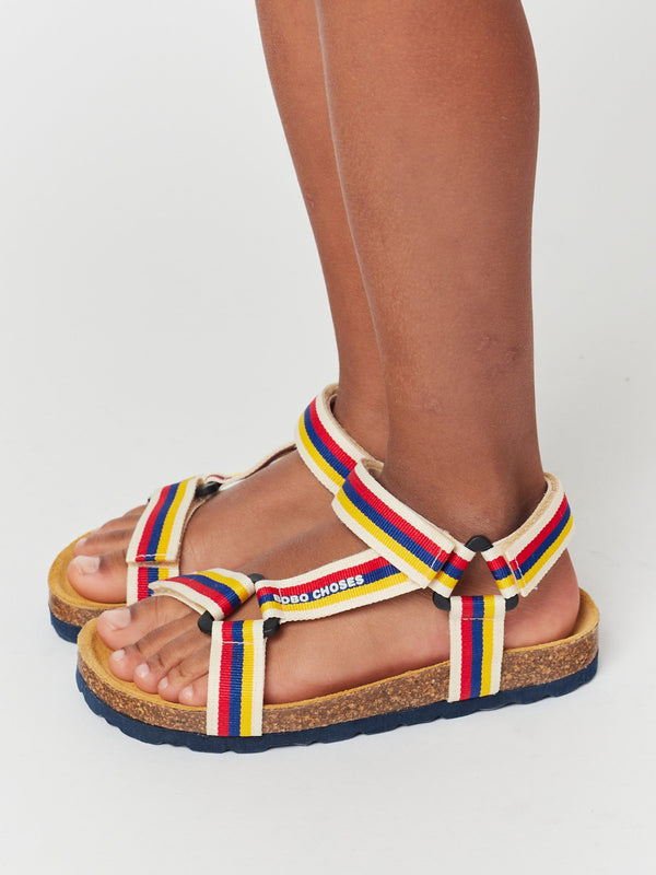 Color Stripes Straps Sandals-Bobo Choses-lobo nosara
