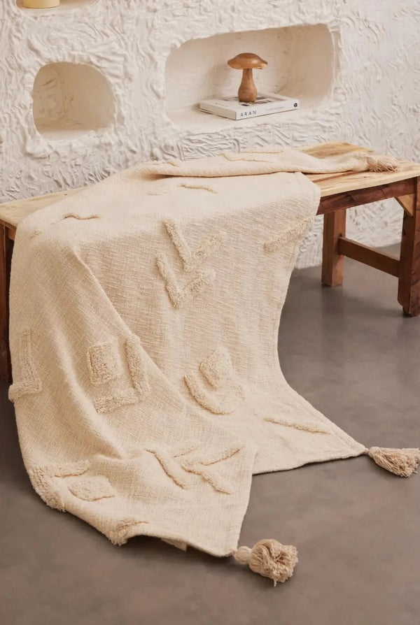 Handmade Boho Throw Blanket-lobo nosara-lobo nosara