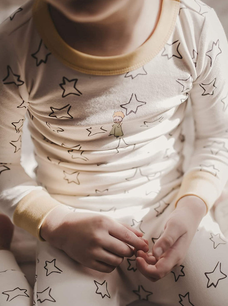 Little Prince Pajamas - Estrellas Print-Finn and Emma-lobo nosara