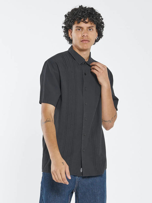 Minimal Jacquard Short Sleeve Shirt-Thrills-lobo nosara