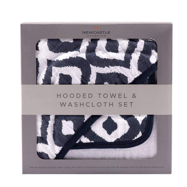 Newcastle Classics Moroccan Blue Hooded Towel Set Towels