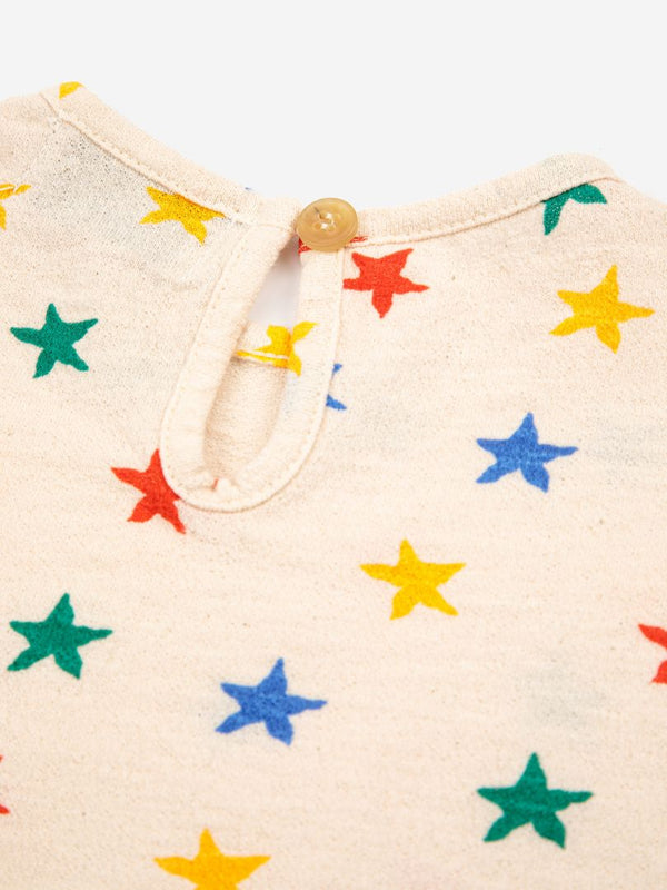Multicolor Stars Ruffle T-Shirt-Bobo Choses-lobo nosara