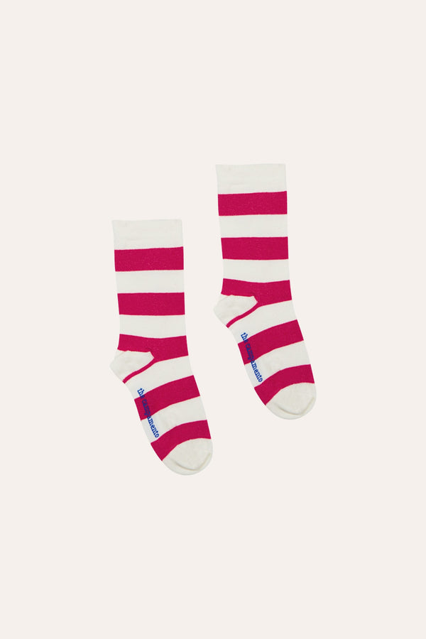 Pink Stripe Socks-The Campamento-lobo nosara