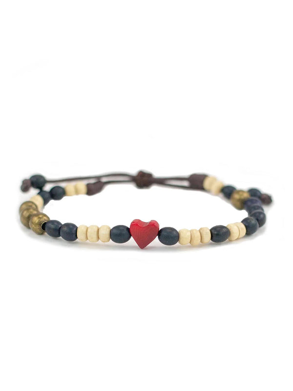 Tagua Heart Bracelet-love is project-lobo nosara