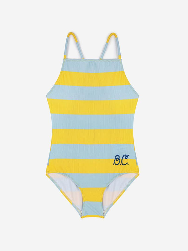 Yellow Stripes All Over Swimsuit-Bobo Choses-lobo nosara